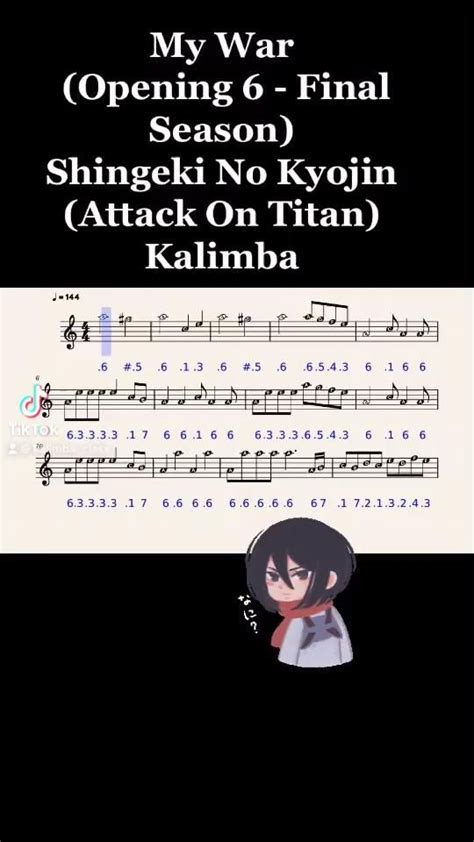 Not Angka Lagu Attack On Titan - ukdfcr5tyh1