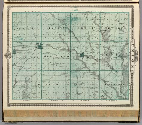 Map of Union County, State of Iowa. - David Rumsey Historical Map