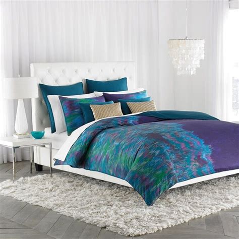 Amy Sia Midnight Storm Watercolor Fullqueen Polyester Comforter Set In
