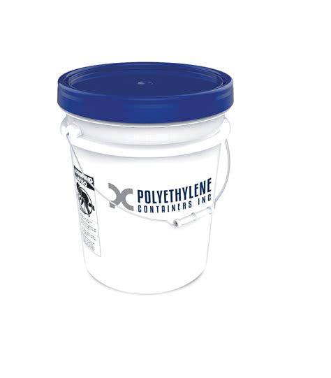 5 Gallon Un Pail And Lid Polyethylene Containers Inc