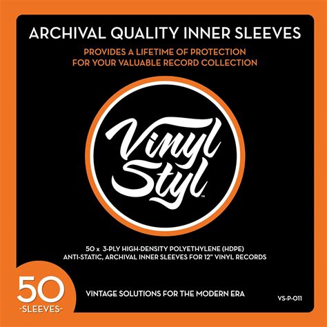 Vinyl Styl Archive Quality Inner Record Sleeve Uk Electronics