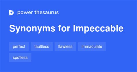 Impeccable Synonyms 1 031 Words And Phrases For Impeccable