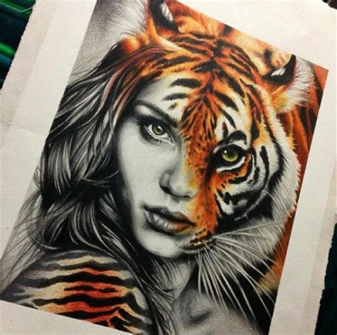 Tiger Face Sketch Art Miami Peepsburgh
