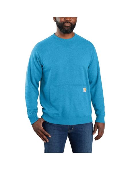 Carhartt 105568 Forcer Relaxed Fit Lightweight Sweatshirt In Blue For