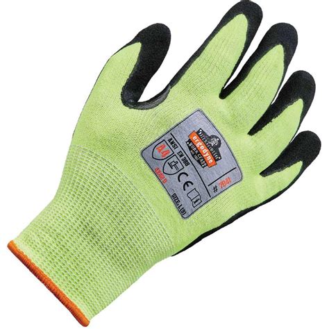 Ergodyne Proflex 7041 Hi Vis Nitrile Coated Level 4 Cut Gloves
