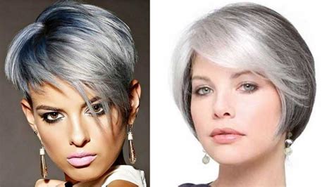 Gray Hair Colors 2019 Ideas And Haircut Trends Stylostreet Grey