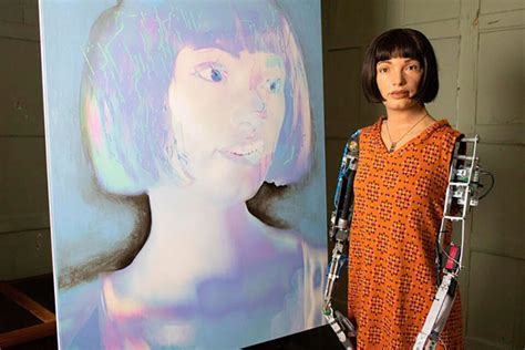 Worlds First Robot Artist To Exhibit Self Portraits This Summer
