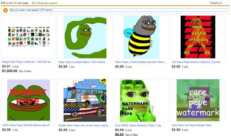 Ebay Listings Rare Pepe Know Your Meme