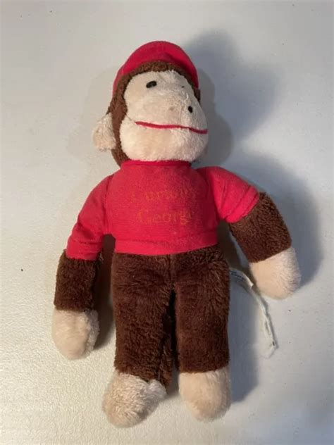 Vintage Curious George Plush Knickerbocker Monkey Stuffed Animal Ape