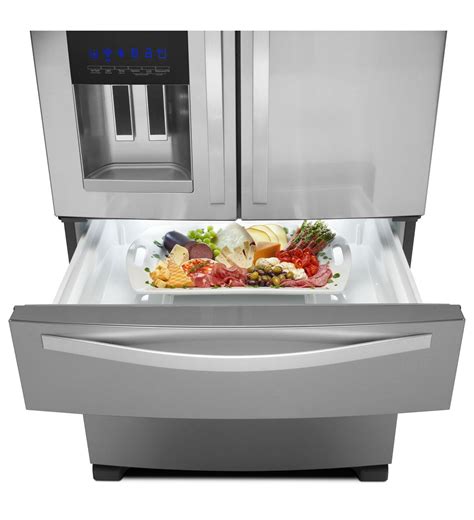 Frigidaire ffhd2250ts 36 inch counter depth french door refrigerator with 22.5 cu. Whirlpool WRX735SDBM 36" 24 cu. ft. 4-Door French Door ...