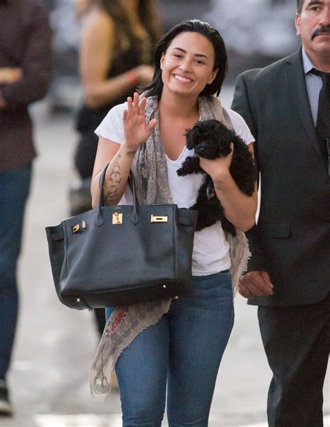 Demi Lovato And Her Dog Batman Leaves Abc Studios 08312015 Hawtcelebs