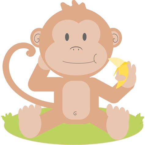 Baby Monkeys Primate Clip Art Cartoon Picture Of A Monkey Png