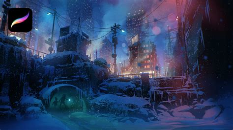 Painting A Winter City Scene In Procreate With Nikolai Lockertsen