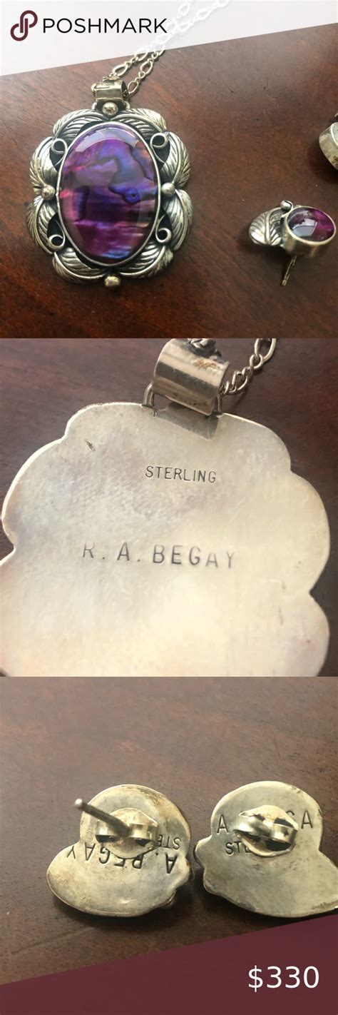 Sterling Silver Necklace Signed Navajo Ra Begay Vintage Sterling Silver
