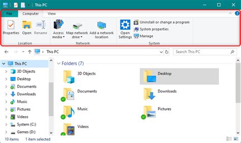 How To Remove Or Hide The Ribbon From File Explorer In Windows 10