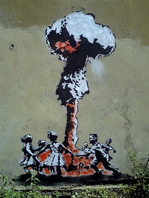 Regarding banksy's graffiti, wikipedia added, the components of the human graffiti is one of the few tools you have if you have almost nothing. Banksy - Street Graffiti Artist That Makes You Wonder