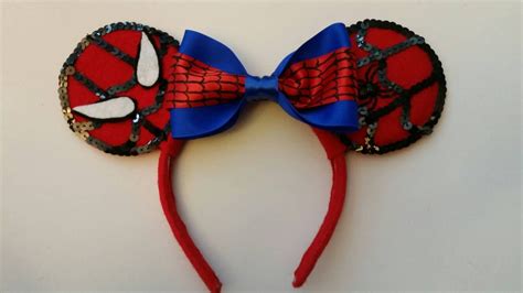 Spiderman Inspired Mickey Ears by DoodleBugDesigns6 on Etsy