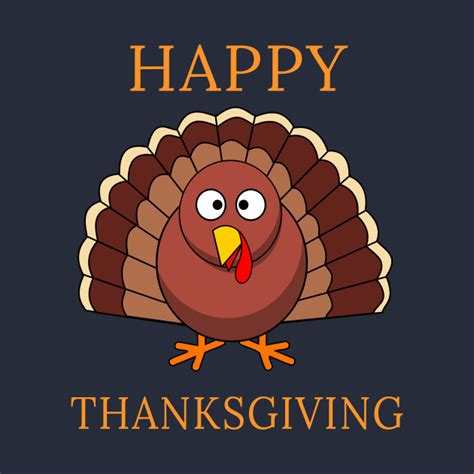 Happy Thanksgiving Day Funny Cartoon Turkey Gift - Happy ...