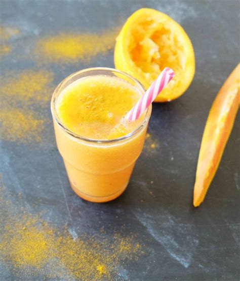 Turmeric Papaya And Orange Sunshine Smoothie Biohackers Recipes