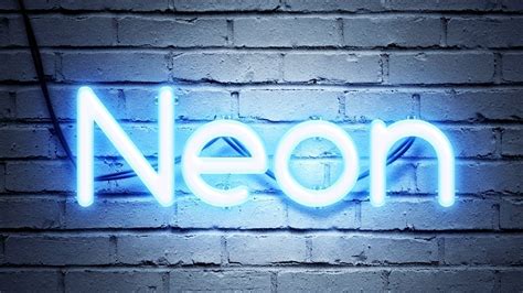 Realistic Neon Text Effect Photoshop Tutorial Ps Freebies