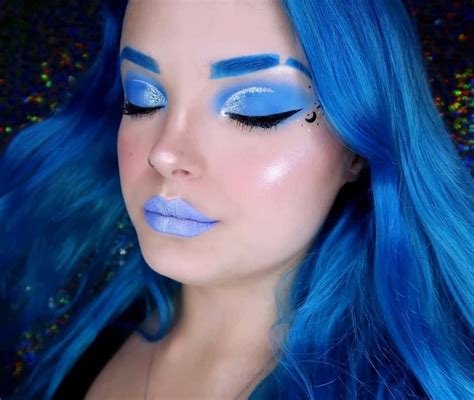 True Blue Blue Makeup Halloween Makeup Inspiration Rainbow Makeup