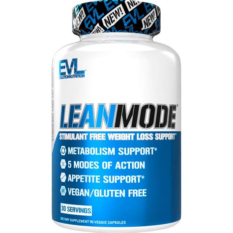 Evlution Nutrition Lean Mode Stimulant Free Weight Loss Supplement 90
