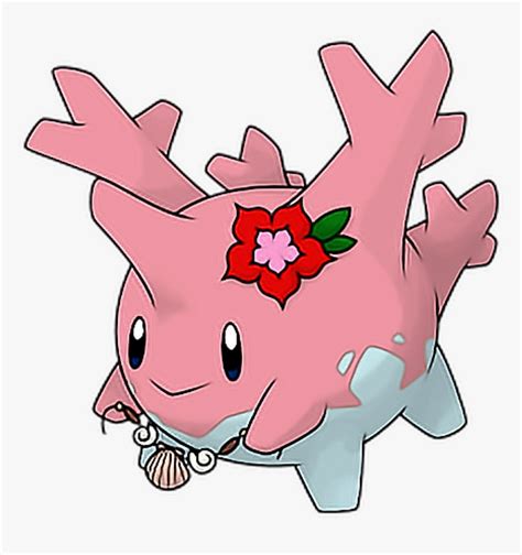 Pokemon Corsola Pink Cute Freetoedit Cute Rock Types Pokemon Hd Png