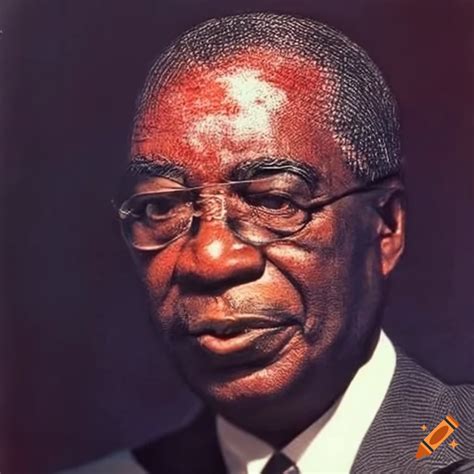 Portrait Of Agostinho Neto First President Of Angola