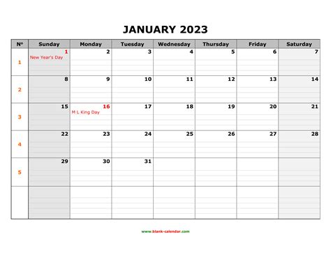 Monthly Calendar 2023 Printable 2023 Calender Home Interior Design