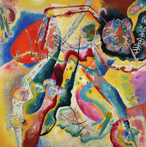 Painting With Red Spot Painting By Wassily Kandinsky Fine Art America