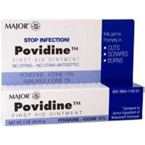 Major Povidone Iodine 10 Generic For Betadine Ointment 1 Oz