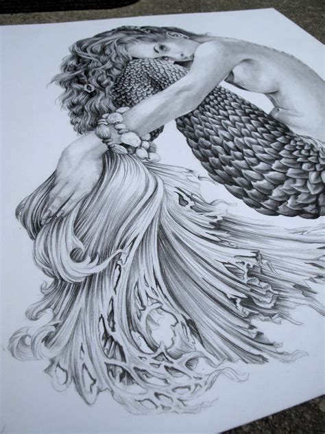 Realistic Mermaid Drawing Mermaid Drawings Art Drawings Pencil Drawings Pencil Sketch