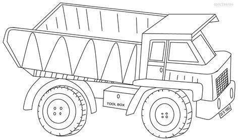 Are you interested in driving custom trucks with custom cargo? Dump truck coloring pages to download and print for free