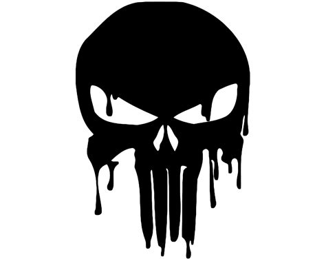 Punisher Skull Vinyl Decal Car Truck Pc Laptop Sticker Etsy Uk