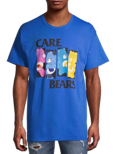 Care Bears Short Sleeve Graphic Crew Neck Relaxed Fit T Shirt Mens Or