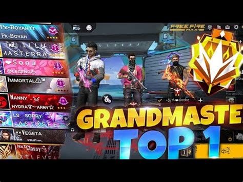 Rank Push To Top Grandmaster Rank Push With Actionbolt Free Fire