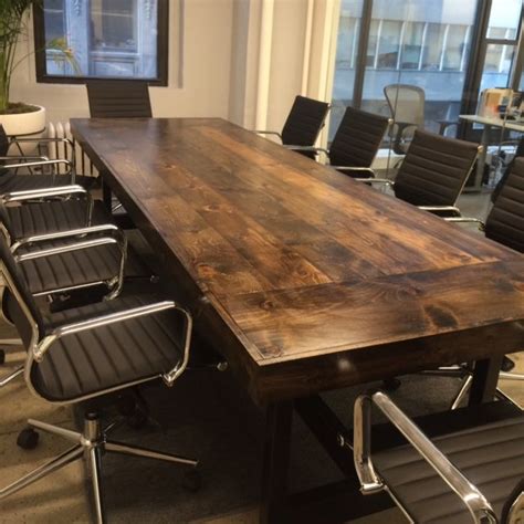 Hand Crafted 10 Conference Table For Any Business Setting By