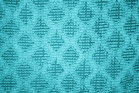 Teal Dish Towel With Diamond Pattern Close Up Texture Picture Free