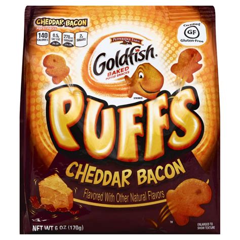 Start with bread made with the finest ingredients and baked with passion. Pepperidge Farm Goldfish Puffs, Cheddar Bacon Gluten Free ...