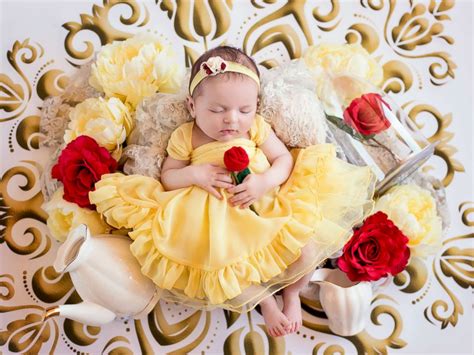 Tiniest Disney Princesses Take The Crown In Newborn Photo Shoot Abc News