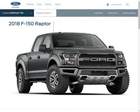 2018 Ford Raptor Color Chart