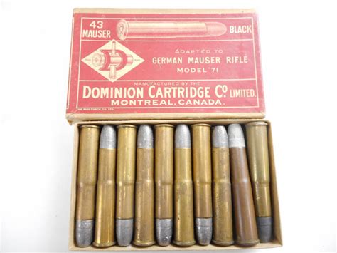 43 Mauser Dominion Collectible Ammo Switzers Auction And Appraisal