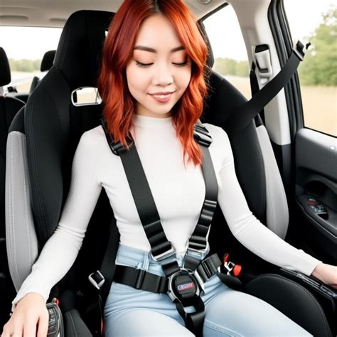 Young Adult Woman Strapped Into 5 Point Ha