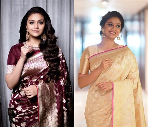 Pretty Saree Inspirations From Keerthy Suresh Keep Me