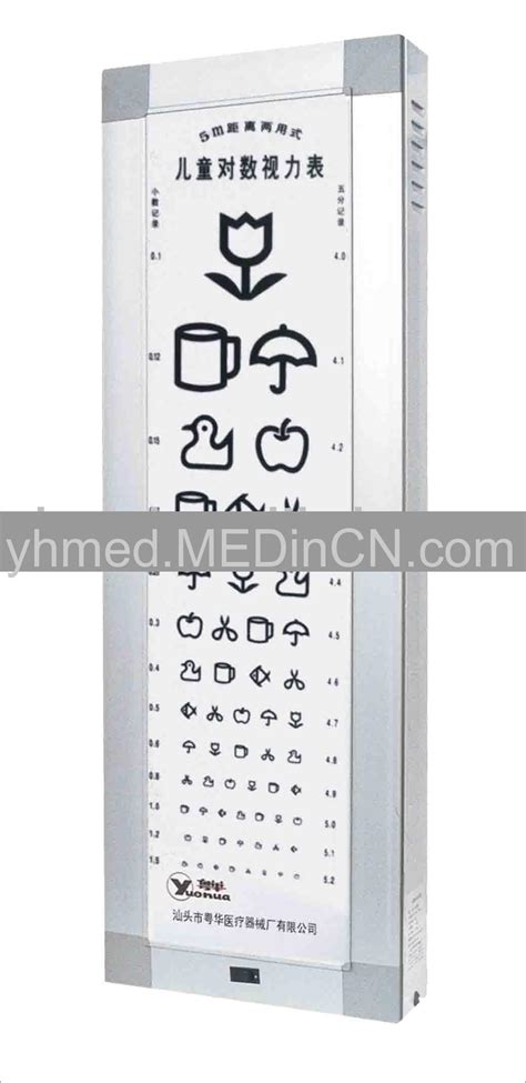 Eye Test Chart Offered By Guangdong Yuehua Medical Instrument Factory