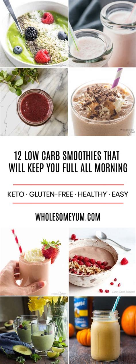 12 Easy Low Carb Smoothies That Will Keep You Full All Morning Low
