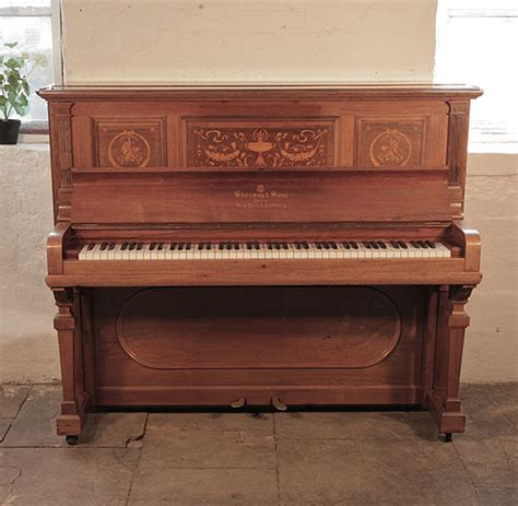Antique Steinway Upright Piano For Sale With A Polished Rosewood Case