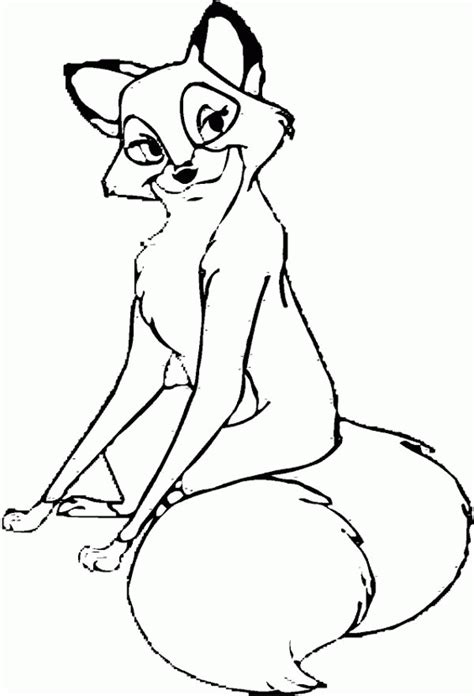 Fox And The Hound Coloring Page Coloring Home