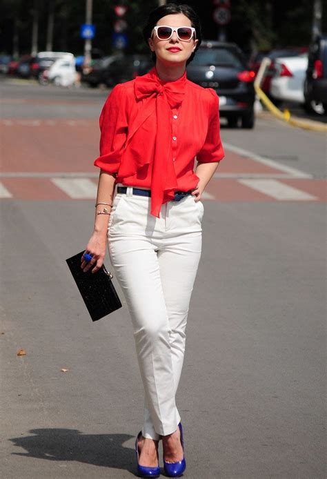 Look Beautiful With 15 Amazing Red Women S Outfit Ideas Red Shirt Outfits Red And White