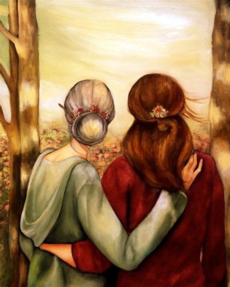 Mother Daughter Art Mother Art Art And Illustration Claudia Tremblay